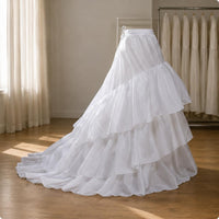 Wedding Dress Petticoat Flared Skirt Crinoline Underskirt Elastic Waistband