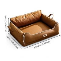 Orthopedic latex dog bed, removable cover