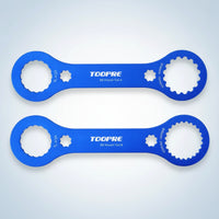 2 Pieces Aluminum Alloy B & B Wrench Scalloped Bottom Bracket Wrench Double Ended Bottom Bracket Tool Flat for Bike Mechanics, Cyclists, Bike Repair, Workshop