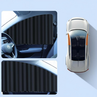Car sun shade blocks sun, easy install.