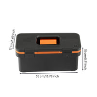 Tool Box with Tray Compartmented Toolbox with Tray Ergonomic for Mechanics