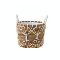 Woven Storage Basket with Lining Rustic for Bedroom, Nursery