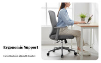 Ergonomic Mesh Swivel Chair Reclining Backrest for Study Room, Students, Gamers