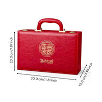 Money Gift Box with Lock, Elegant Wedding Engagement Storage