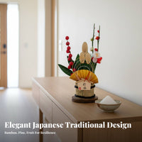 Japanese Kadomatsu Ornament, Pine & Bamboo New Year Decoration, Lucky Blessing Symbol for Home, Restaurant, Event