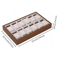 Padded Watch Display Tray Open-Top clothLined Watch Tray