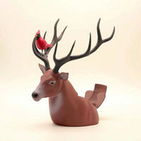 Deer Head Container Themed Novelty Holder Festive for Movie Nights, Collectors