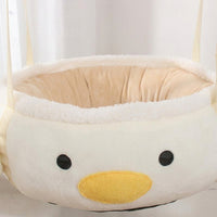 Hanging Cat Bed and Cat Hammock for Window, Decorative Dinosaur or Chick Window Perch, Universal Use Balcony Cat Hammock and Resting Perch