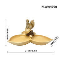 Squirrel Storage Bowl Multi-Functional Squirrel Candy Dish Creative Design