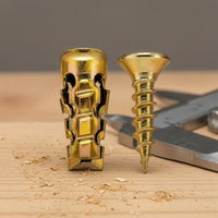 Metal Expansion Anchor 15 Mm Hole Depth Expansion Wall Anchor Gold-Toned