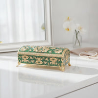 Vintage-Themed Jewelry Box with Feet | Ornate, Decorative Jewelry Box, for Vanity