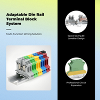 UK-2.5B Din Rail Terminal Block, Screw Connection, Insulated