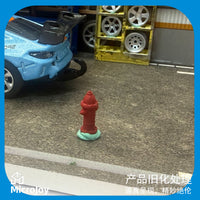 1/64微缩场景模型街道消防栓摆件沙盘装饰摆件微景街道摆件..
