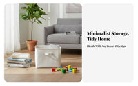 Collapsible Cloth container With Handles Collapsible textile Box Machine Washable for children Room