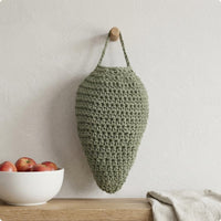 Handmade Fruit Net Bag Breathable Decorative Crochet Storage Pouch Reusable