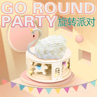 Rotating Carousel Cake Stand for Dessert Display and Party