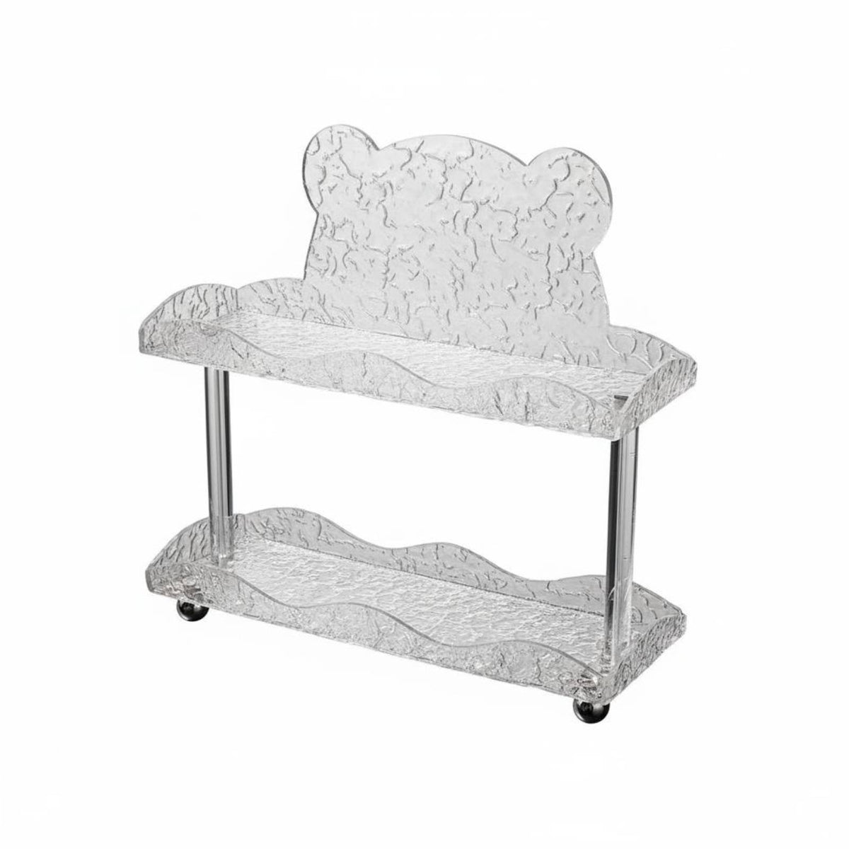 Acrylic Cosmetic Storage Rack Nordic Design Acrylic Shelf Decorative Clear Washroom Organizer for Countertop