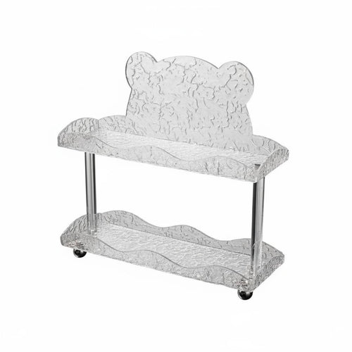 Acrylic Cosmetic Storage Rack Nordic Design Acrylic Shelf Decorative Clear Washroom Organizer for Countertop