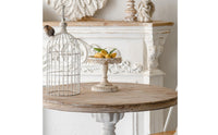 Decorative Tray with Pedestal Vintage Lace-Edge Pedestal Stand Antique-Style for Photography Styling