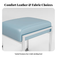 Upholstered Vanity Seat Nordic Aesthetic Stool Versatile Use for Bedroom