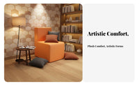 Geometric Section Sofa Set Creative Shape Business-Grade Furniture Customizable-Layout Arrangement No Assembly Required