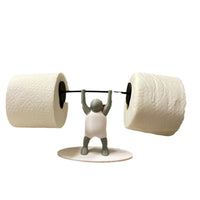 跨境爆品Toilet Paper Holder 3D打印举重小人浴室纸巾架大量现货