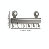 Kitchen Hook Rack Easy to Install No Wall Hook Storage Area-Saving