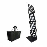 Portable Literature Display Stand Lightweight Foldable Brochure Rack Sturdy Construction Exhibition Equipment for Commerce Show