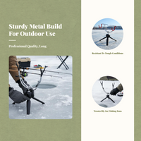 Foldable adjustable fishing rod holder