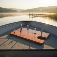 Bow Quick Release Plate High Load Capacity No Drill Bow Pad Aluminum Boat Padboard for Anglers, Boating, Fishing Boats