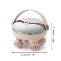 Stress Relief Red Light Treatment Head Massager Portable Electric Head Massager Rechargeable Handheld Scalp Stimulator Single-Button Control for Pets