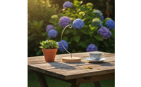 Ornament Hanger Stand Sturdy Desk Display Bracket Wood Base for Outdoor, Garden