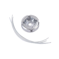 Aluminum Alloy Mower Trimmer Head with Protective Cover and Steel Wire Rope Universal Accessory for Lawn Mowers and Brush Cutters