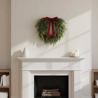 Red Fruit Bow Wreath Long-Lasting Red Fruit Wreath Long-Lasting for Porch