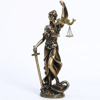 Themis Goddess of Justice Statue, Classical Resin Sculpture