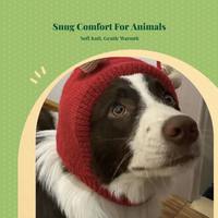 Dog Christmas Hat Adjustable Winter Headwear For Large Dogs