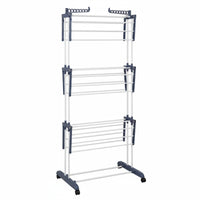 Foldable Clothes Drying Rack With Wheels Gullwing Clothes Airer for Apartment