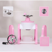 Compact Hand-Crank Ice Shaver Countertop Manual Ice Shaver Portable Snow Cone Machine Lightweight for Kitchen, Home