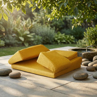 Foldable Meditation Cushion Mat Ornamental Pattern Padded Worship Mat