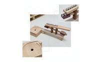 Wooden Marble Run Marble Run with Spiral Board Educational Learning Game for Playroom, Preschool