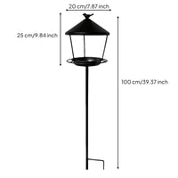 Metal Bird Feeder Powder Coated Garden Bird Feeder Weatherproof for Yard, Patio