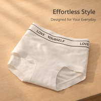 Underwear Women Multipack No Show Knickers with Gusset for Breathability, Moisture Wicking Gym Wear, Stretchy Fit Design