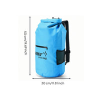 Quick-Access Dry Bag with Front Pocket Sturdy Dry Bag with Mesh Pocket Compact Waterproof Backpack Heavy Duty for Kayakers, Swimmers, Kayaking, Beach