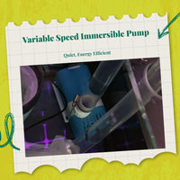 High-power quiet pump for tanks