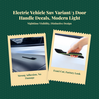 Luminous Door Handle Decals, luminescentat night Car Interior Accessories, Abrasion-Resistant Decoration for Electric Vehicle Series 3/Y