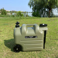 Portable Camping Water Tank with Wheels and Faucet