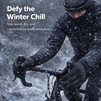 Winter Touchscreen Gloves for Men Waterproof, Fleece Lined Thermal Cycling Windproof Sports for Skiing and Biking