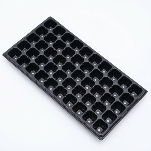 10 Pieces Seedling Tray Compartmented Starting Tray Black for Growers, Gardeners