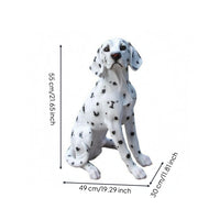 Labrador Sculpture Detailed Coat Texture Sitting Dog Figurine Decorative Garden Decoration for Home