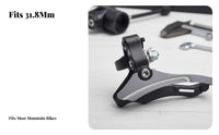 31.8mm Clamp Derailleur Mountain Bike Front Derailleur Gear Mechanism for Cyclists, Trail Cycling